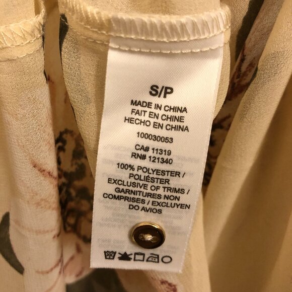 Dynamite – sheer beige blouse - Size Small - Picture 5 of 5